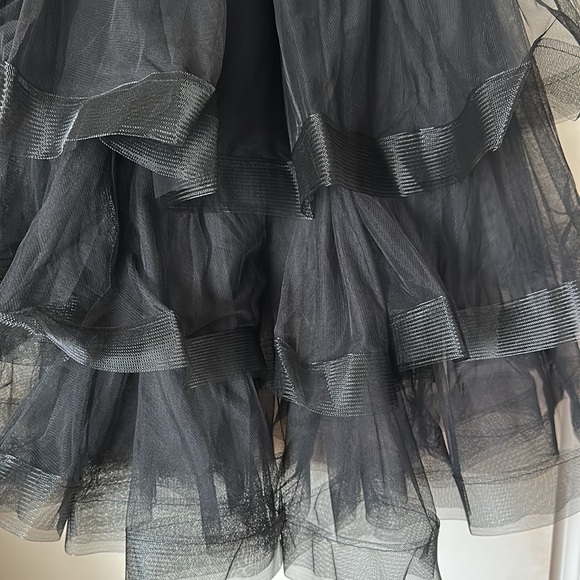 Gracia black tiered tulle maxi skirt - Picture 2 of 9